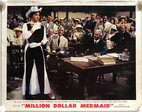 Original Lobby Cards Million Dollar Mermaid Set Of Ester Williams Victor Mature