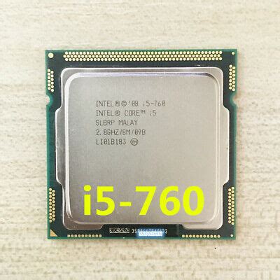 Intel Core I Cpu Quad Core Ghz Mb Lga Slbrp Processor