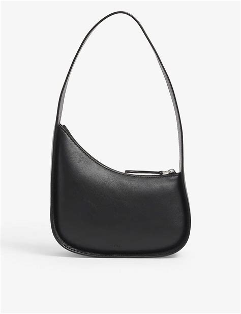 The Row Half Moon Leather Shoulder Bag