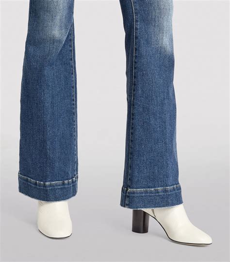 Good American Blue Good Legs Flared Jeans Harrods Uk