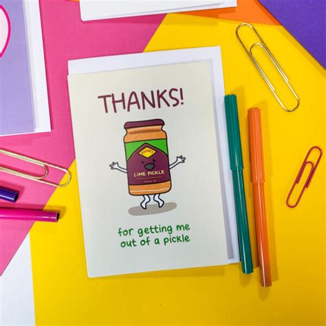 Thanks A Pickle Card The Playful Indian