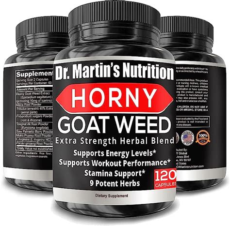 Amazon Super Strength Mg Horny Goat Weed Capsules With