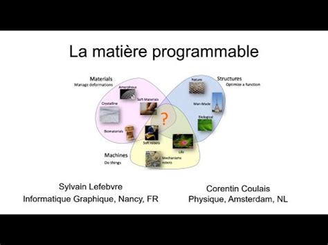 Matériaux programmables Conférence expérimentale du 6 février 2023