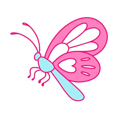 Premium Vector Retro Groovy Night Butterfly In S S Style Isolated