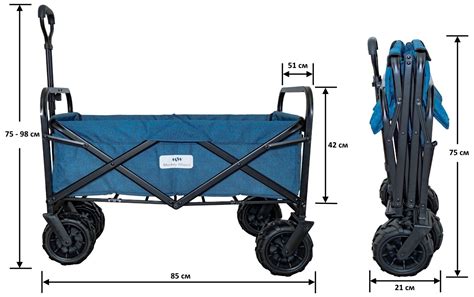 Тележка складная Monkey Wheels MW-90 (четырёхколёсная, для кемпинга ...