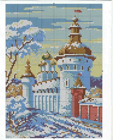 Дорога к храму схема вышивки