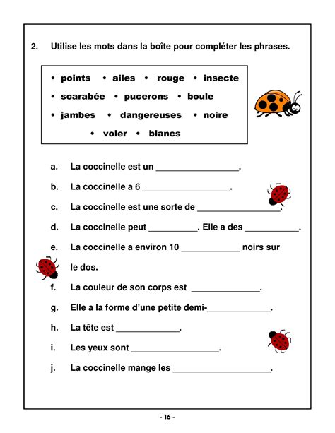 Exercices Groupe Nominal Ce1 Les Coccinelles