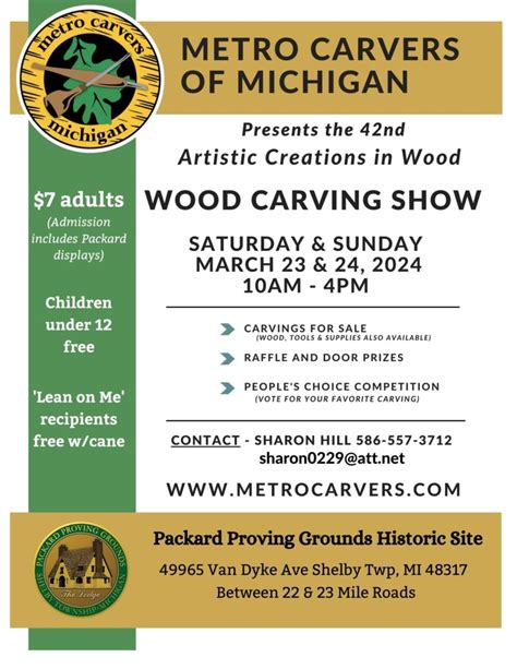 Wood Carving Show - Packard Proving Grounds Historic Site