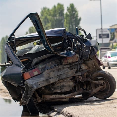 car has dented rear bumper damaged after accident - The Nix Law Firm