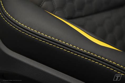 Audi RS8 Bespoke Leather Interior with Yellow Stitching