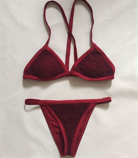 Solid Color Bikini Swimsuit On Luulla