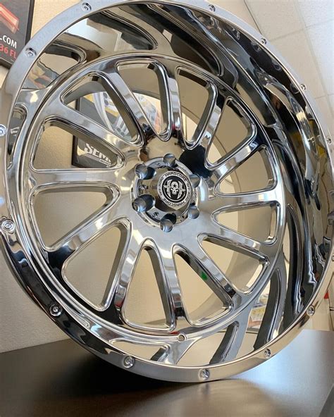 4 NEW 24X12 Hardcore HC15 Wheels Chrome 6x5 5 Chevy GMC 6x139 7 EBay