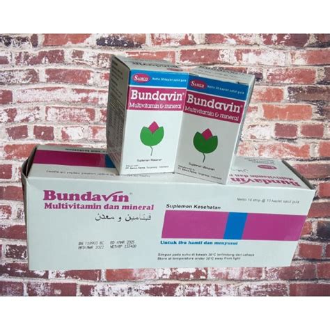 Jual Bundavin Multivitamin Dan Mineral Tablet Per Box Dan Kaleng