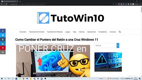 Como poner una CRUZ como PUNTERO de WINDOWS 11 FÁCIL y RÁPIDO Vídeo