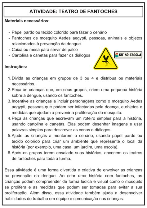 Planos De Aula Dengue Bncc Kit S Escola