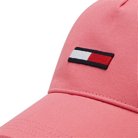 Czapka z daszkiem Tommy Jeans Tjw Flag Cap AW0AW11658 Różowy eobuwie