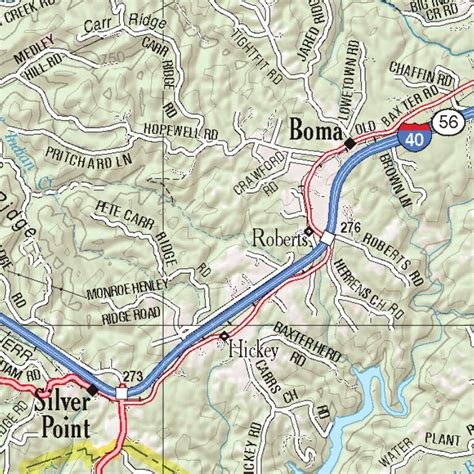 Tennessee Atlas & Gazetteer Page 36 Map by Garmin | Avenza Maps