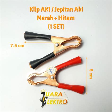 Jual Klip Aki Jepitan Aki Merah Hitam Set Jepit Accu Battery