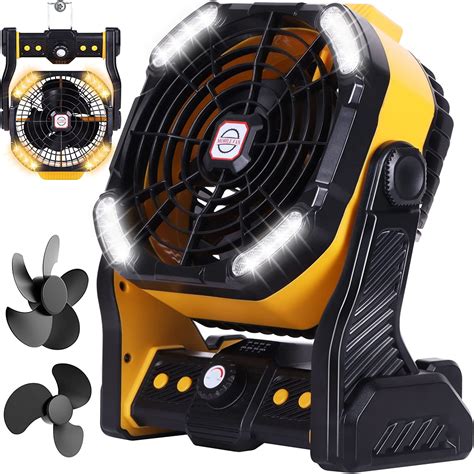 Amazon Runtop Camping Fan Mah Rechargeable Fan Portable