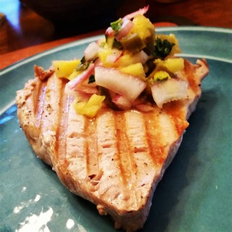 Low Sodium Grilled Swordfish With Pineapple Red Onion Relish Hacking Salt