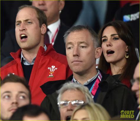 Prince William And Kate Middleton Cheer On Wales At Rugby World Cup With Prince Harry Photo