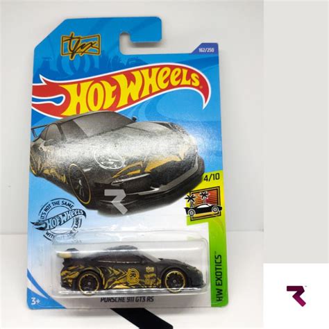 Jual Hot Wheels Porsche 911 GT3 RS Hitam Tfox Shopee Indonesia