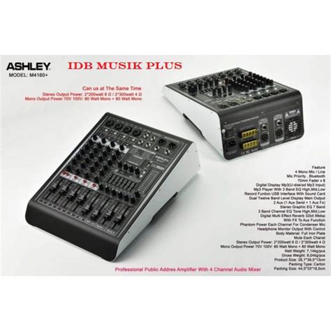 Jual Power Mixer 4 Channel Ashley M4160 M 4160 Original Ashley