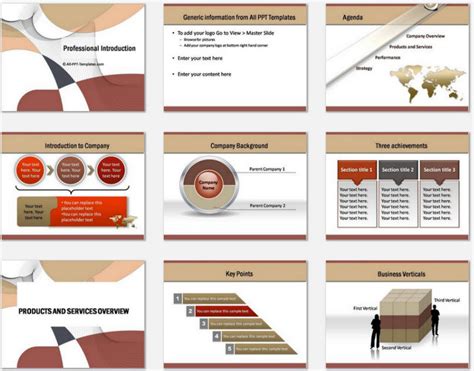 PowerPoint Professional Introduction Template