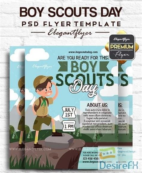 Download Boy Scouts Day V1 2018 Flyer Psd Template Desirefxcom Psd