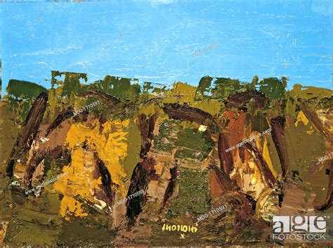 Rocks Rocce By Ennio Morlotti 1981 20th Century Oil On Canvas 51