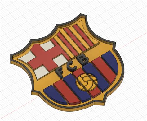 Archivo Stl Gratis Barcas Shield Escudo Del Barcaobjeto Para