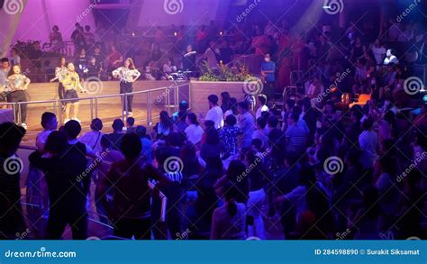 Multitud Haciendo Una Fiesta En Un Concierto Discoteca Gente Bailando