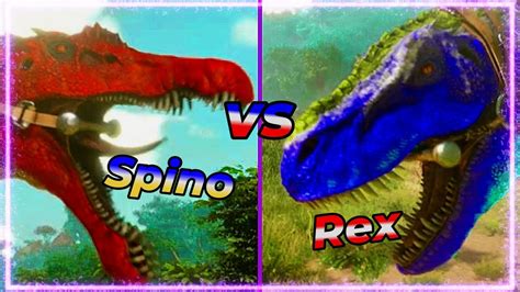 Spino Vs Rexmammothallosaurus Ark Mods Ark Battles Ark Survival Ascended Youtube