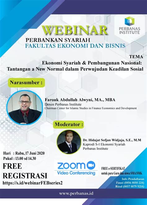 Perbanas Institute Webinar Feb Series Ii Fakultas Ekonomi Dan