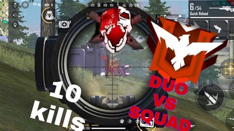 Duo Vs Squad New Gameplay 10 Kills Total Ranked Match Lnd Army