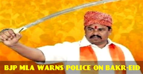 Watch: BJP MLA Raja Singh Threatens Hyderabad Police Upon Cow Slaughtering