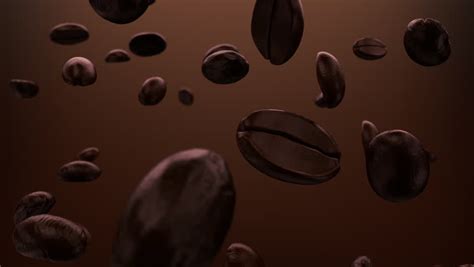 Coffee Beans Falling in Slow Stock Footage Video (100% Royalty-free ...