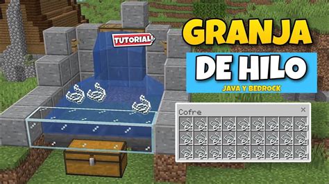 cómo HACER una GRANJA de HILO en MINECRAFT 1 20 YouTube