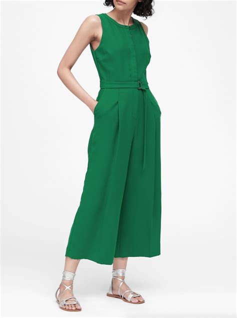 Wide Leg Cropped Jumpsuit Summer Work Outfits From Banana Republic Popsugar Fashion Photo 2