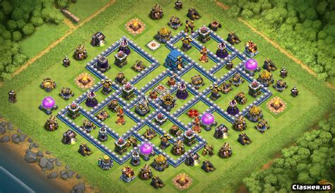 Town Hall 12 Th12 War Trophy Base V240 With Link 10 2019 War Base Clash Of Clans