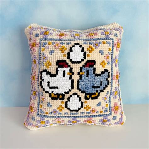 Coming Soon Pattern Stardew Chicken Egg Pillow Pxl Pals Cross