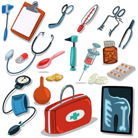 Premium Vector Doctors Tools Medical Surgical Equipment