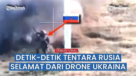 Detik Detik Tentara Rusia Selamat Dari Hantaman Drone Ukraina Youtube