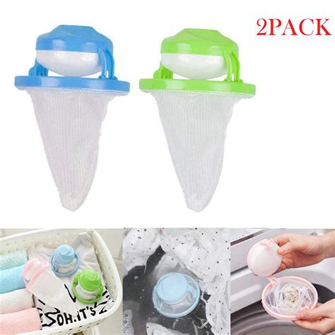 Home Floating Lint Hair Catcher Mesh Pouch Washing Machine Laundry