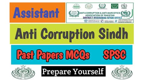 Spsc Assistant Anti Corruption Past Papers Spsc Anti Corruption Assistant Solved Paper