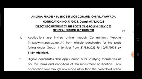 Appsc Group 2 Notification Apply Online Syllabus Pdf Appsc Degree