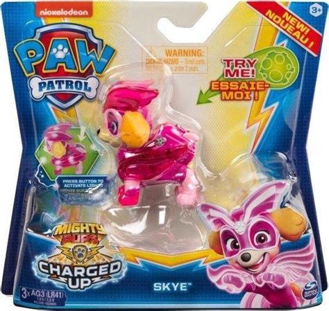 Paw Patrol Mighty Super Pups Charged Up Actie Pack Pup Skye