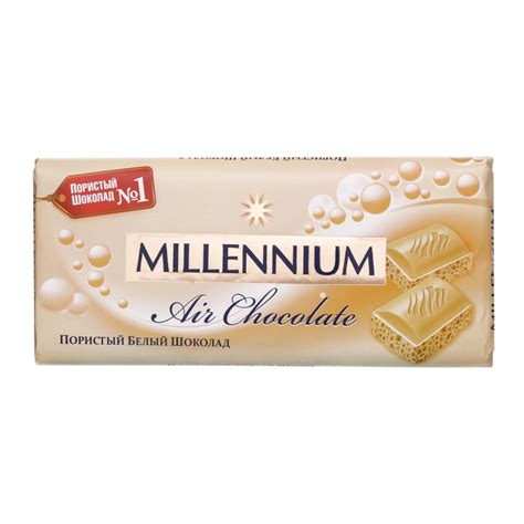 Шоколад белый пористый Millennium м/у 90г Millennium(4820075505523 ...