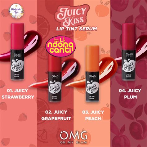 OMG Oh My Glam Juicy Kiss Lip Tint Serum Lazada Indonesia