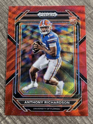 2023 Panini Prizm Draft Picks 104 Anthony Richardson Rc Red Wave